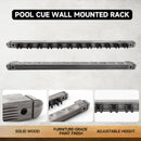 2-Piece 12 Billiard Pool Cue Stick Wall Rack,  Wall Mounted Holders (4 Colors)