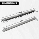 2-Piece 12 Billiard Pool Cue Stick Wall Rack,  Wall Mounted Holders (4 Colors)