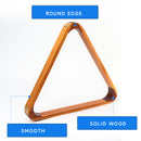 2-Tone Solid Wood Billiard Pool 8-Ball Triangle Pool Ball Racks