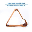 2-Tone Solid Wood Billiard Pool 8-Ball Triangle Pool Ball Racks