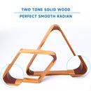 2-Tone Solid Wood Billiard Pool 8-Ball Triangle & 9-Ball Diamond Pool Ball Racks