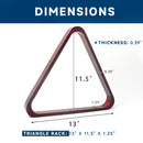 Solid Wood 8-Ball Triangle Pool Ball Rack (2 Colors)