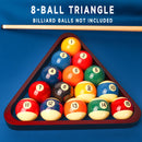 Solid Wood 8-Ball Triangle Pool Ball Rack (2 Colors)
