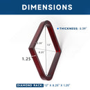 Solid Wood 9-Ball Diamond Pool Ball Rack (2 Colors)