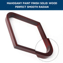 Solid Wood 9-Ball Diamond Pool Ball Rack (2 Colors)