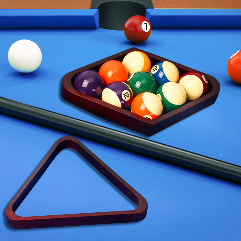 2 1/4" Art Number Billiards Pool Balls Set with Pool Ball Racks Set (3 Colors)