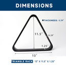 Solid Wood 8-Ball Triangle Pool Ball Rack (2 Colors)