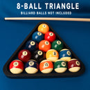 Solid Wood 8-Ball Triangle Pool Ball Rack (2 Colors)