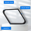 Solid Wood 9-Ball Diamond Pool Ball Rack (2 Colors)