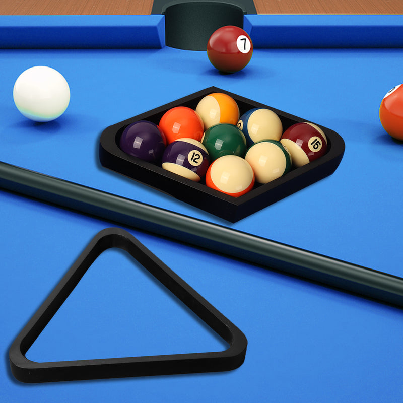 2 1/4" Art Number Billiards Pool Balls Set with Pool Ball Racks Set (3 Colors)