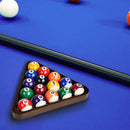 Espresso Solid Wood 8-Ball Triangle Ball Rack for 2-1/4" Pool Balls, Billiard Ball Rack for Pool Table