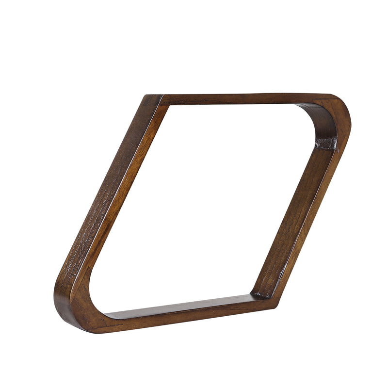 Espresso Solid Wood 8-Ball Triangle Ball Rack for 2-1/4" Pool Balls, Billiard Ball Rack for Pool Table