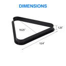 Black Plastic Billiard Pool Ball 8 Ball Triangle Rack