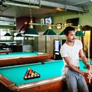 Black Plastic Billiard Pool Ball 8 Ball Triangle Rack