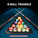 Deluxe 8-Ball Triangle Solid Wood Billiard Pool Ball Racks (3 Colors) - Three-Wins Imports, LLC