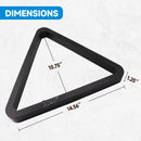 Deluxe 8-Ball Triangle Solid Wood Billiard Pool Ball Racks (3 Colors) - Three-Wins Imports, LLC