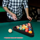 Deluxe 8-Ball Triangle Solid Wood Billiard Pool Ball Racks (3 Colors) - Three-Wins Imports, LLC