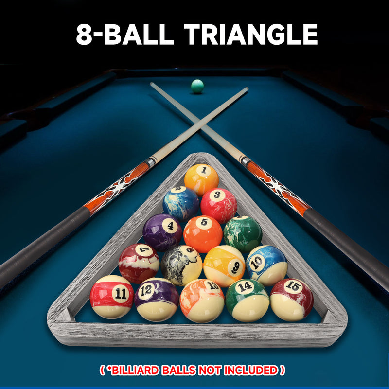 Deluxe 8-Ball Triangle Solid Wood Billiard Pool Ball Racks (3 Colors)