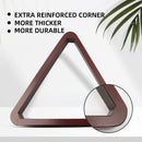 Deluxe 8-Ball Triangle Solid Wood Billiard Pool Ball Racks (3 Colors) - Three-Wins Imports, LLC