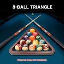 Deluxe 8-Ball Triangle Solid Wood Billiard Pool Ball Racks (3 Colors) - Three-Wins Imports, LLC