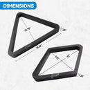 Deluxe 8-Ball Triangle & 9-Ball Diamond Solid Wood Billiard Pool Ball Racks (3 Colors)