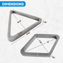 Deluxe 8-Ball Triangle & 9-Ball Diamond Solid Wood Billiard Pool Ball Racks (3 Colors)