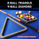 Deluxe 8-Ball Triangle & 9-Ball Diamond Solid Wood Billiard Pool Ball Racks (3 Colors)