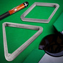 Deluxe 8-Ball Triangle & 9-Ball Diamond Solid Wood Billiard Pool Ball Racks (3 Colors)