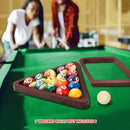 Deluxe 8-Ball Triangle & 9-Ball Diamond Solid Wood Billiard Pool Ball Racks (3 Colors)