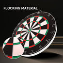 18" 2-in-1 Flocking Dartboard Game Set, Bullseye and Dart Board Games Set