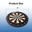 18" Professional Bristle Dartboard with Self-Healing Sisal Fiber