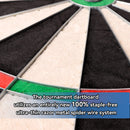 18" Professional Bristle Dartboard with Self-Healing Sisal Fiber