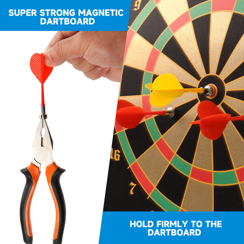 Double-Sided Magnetic Baseball/Dartboard Game Set with Darts
