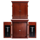 Professional Solid Wood Dartboard Cabinet with Dart Scoreboard (Premium Brown)