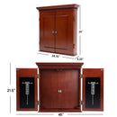 Professional Solid Wood Dartboard Cabinet with Dart Scoreboard (Premium Brown)