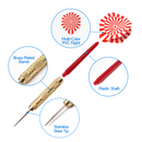 12 Pcs of 18 Grams Professional Metal Darts for Dartboard
