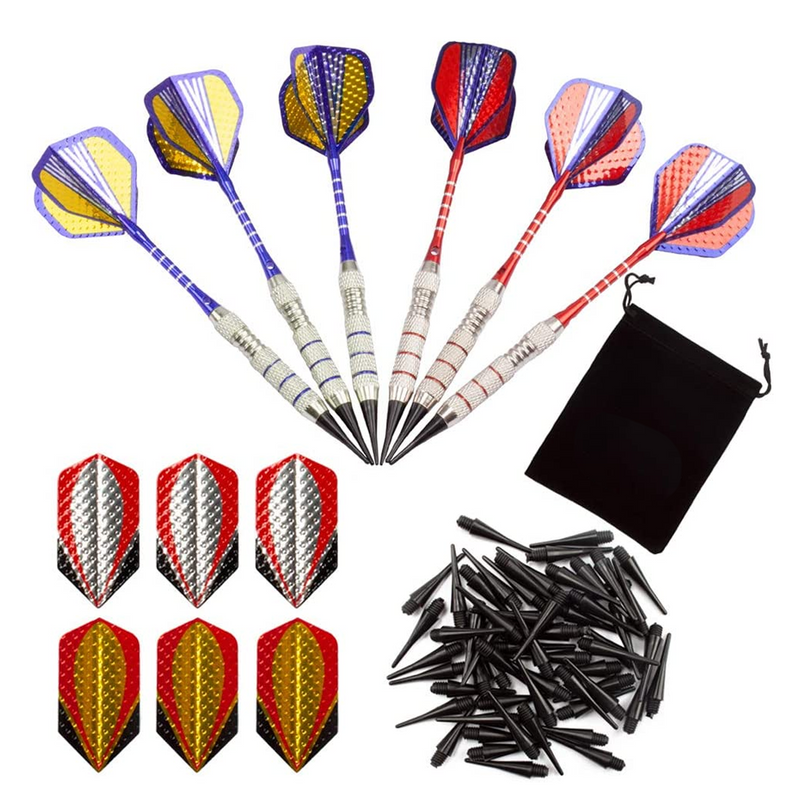 6 Pcs of 18 Grams Soft Tip Darts for Electronic Dart Board with 60 Free Dart Tips & Storage Bag(Professional)