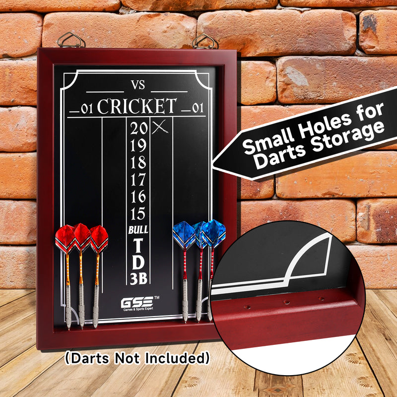 Chalk Dart Scoreboard for Dart Board Cricket & 01 Dart Games (Large)