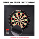 Dart Backboard Wall Protector for Dart Board Surround (Black/Brown)