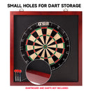 Dart Backboard Wall Protector for Dart Board Surround (Black/Brown)
