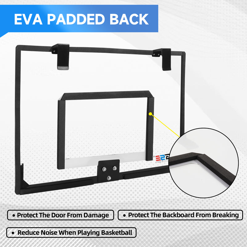 Over-The-Door Pro Basketball Hoop Set with Basketball & Pump