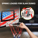 Over-The-Door Pro Basketball Hoop Set with Basketball & Pump (USA Flag)