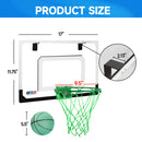 Over-The-Door Pro Basketball Hoop Set with Basketball & Pump (Glow in the Dark)