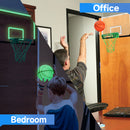 Over-The-Door Pro Basketball Hoop Set with Basketball & Pump (Glow in the Dark)