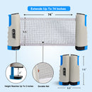 Adjustable Retractable Ping Pong Net & Post for Any Tables (4 Colors) - Three-Wins Imports, LLC