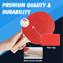 Complete Ping Pong Game Set with Retractable Ping Pong Net & Post, 2 Paddles & 3 Ping Pong Balls (4 Colors)