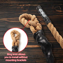 Sisal Gym Fitness Battle Climbing Ropes, 1.5" Workout Ropes (6ft-50ft)