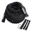 1.5"/2" Blue Battle Rope, Workout Battle Ropes (30ft/40ft/50ft)