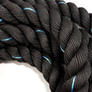 1.5"/2" Blue Battle Rope, Workout Battle Ropes (30ft/40ft/50ft)