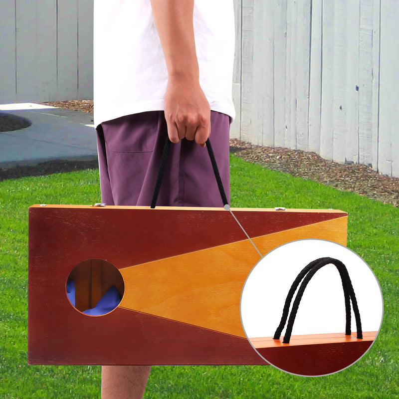 2'x1' Wooden Portable Cornhole Toss Games Set